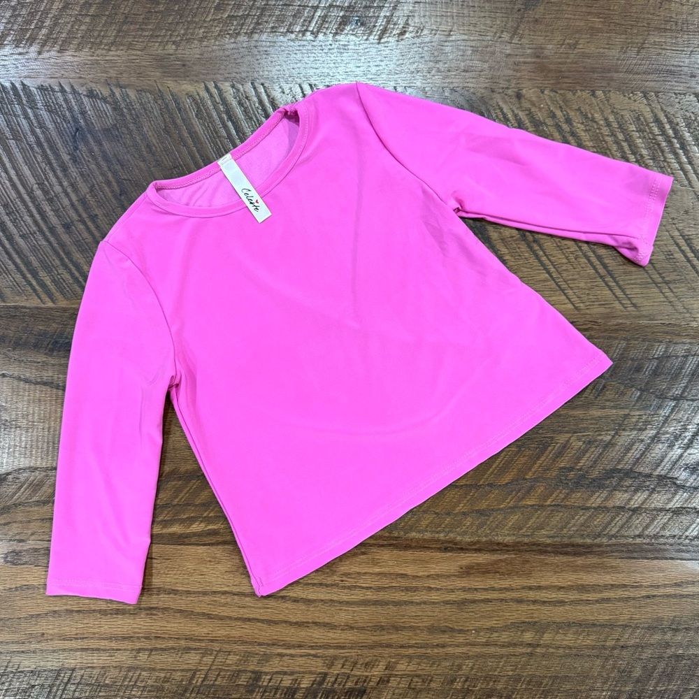 Classic Bubble gum pink Kids Long Sleeve Shirt